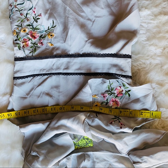 Anthro Floreat Silk Cold Climate Garden Dress 2 - Picture 5 of 7